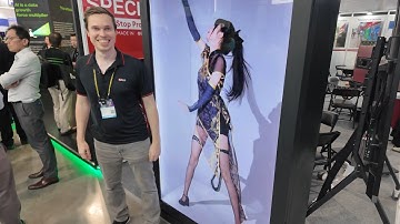 faytech 86" Transparent Light Box at Computex 2025, 4K IR Multi-Touch Display