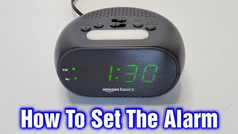 Amazon Basics Small Digital Oval Alarm Clock – How To Set The Alarm + Sound Test