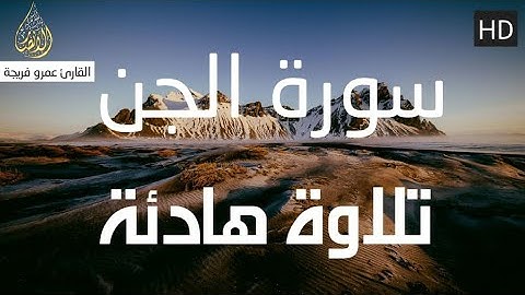 سورة الجن كاملة مكتوبة ومترجمة بصوت القارئ عمرو فريجة
