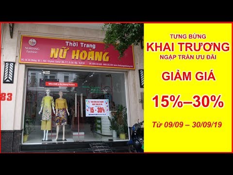 Khai Trương Shop Thời Trang Nữ Hoàng, Đầm Trung Niên, Áo Dài Cách Tân, Đầm Dạ Hội Off 30% Gò Vấp | Foci