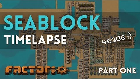 Factorio Seablock Timelapse part 1