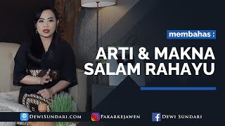 ARTI & MAKNA SALAM RAHAYU