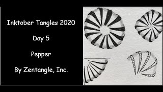 Inktober 2020 Tangles Day 05 Pepper