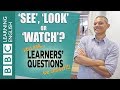 'See', 'look' and 'watch' - Learners' Questions