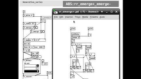 PDida (Pure Data) help patch: Melody Generation/Harmony Construction/Rhythmic Patterns - emerge