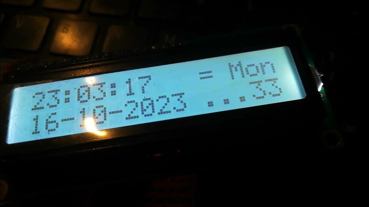 NTP clock on i2c LCD1606 display using RP2040 + ESP826601 (2) YouTube