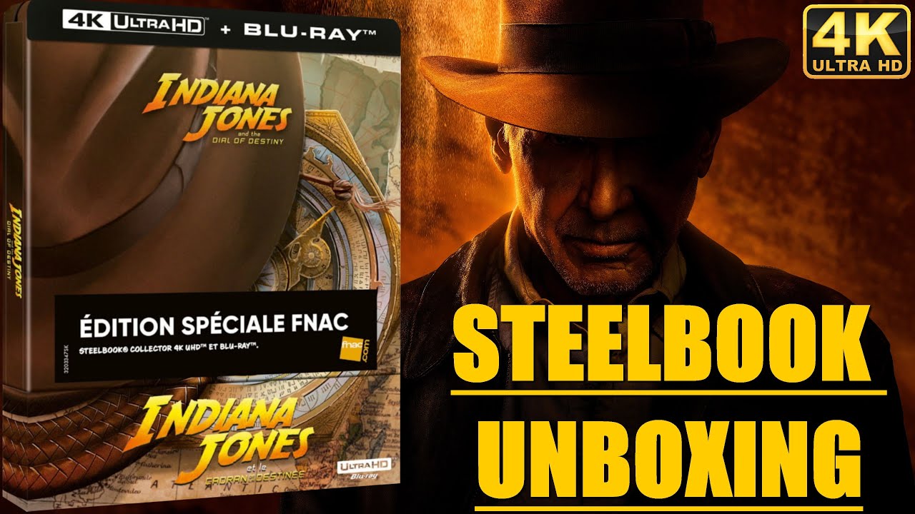 INDIANA JONES ET LE CADRAN DE LA DESTINEE STEELBOOK UNBOXING 