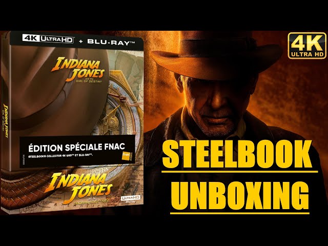 INDIANA JONES ET LE CADRAN DE LA DESTINEE STEELBOOK UNBOXING 