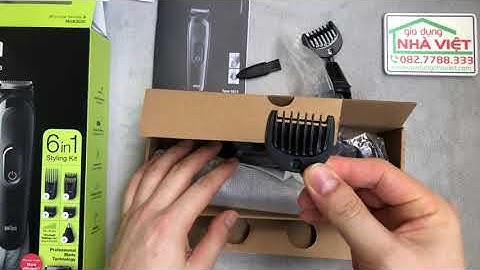 Tông đơ cắt tóc cắt râu tuỳ chỉnh độ dài 6in1 Braun MGK3220