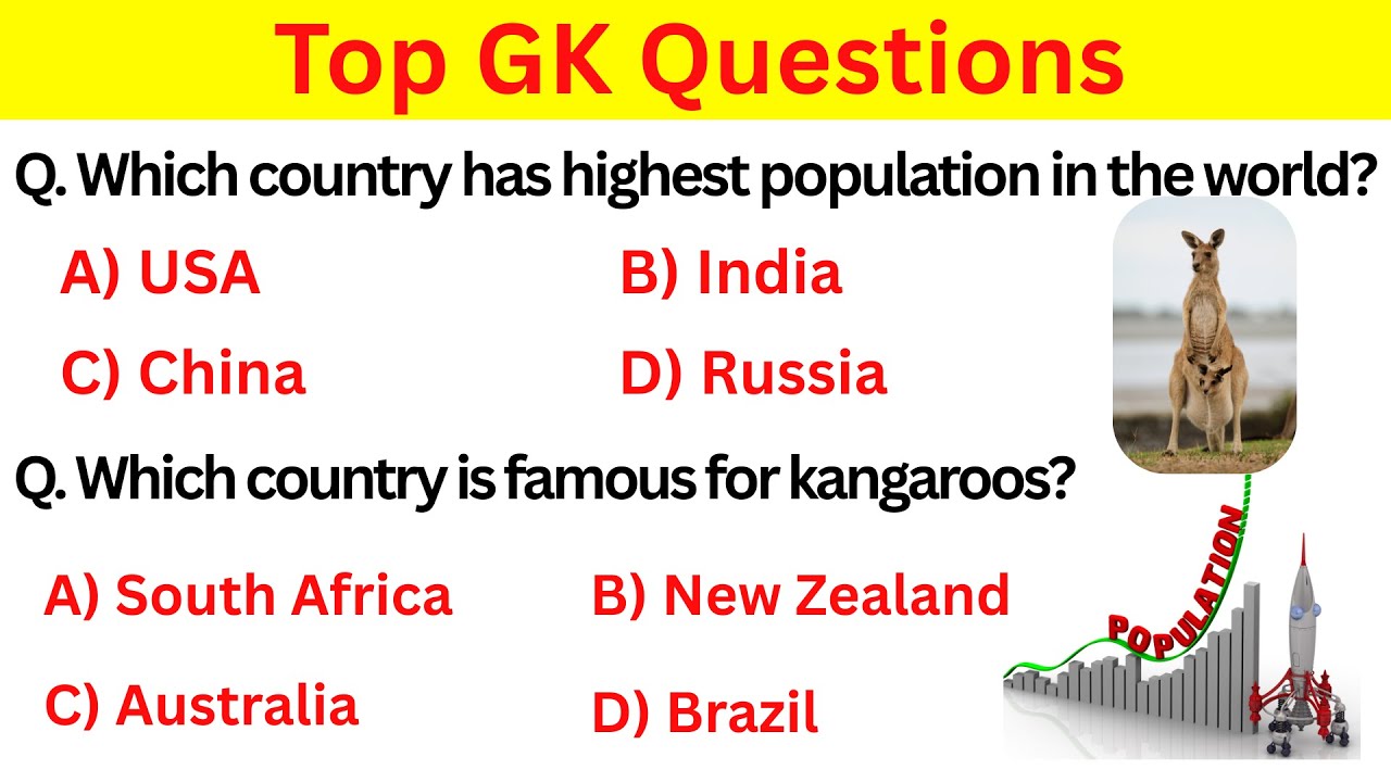 Top WORLD GK Questions || GK Quiz in English || GK Question and answer || General Knowledge