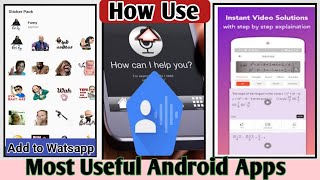3 Android Most Useful Apps/ Download new/Voice Access//Stickers ly /  How to Doubtnut/ JSL TECH screenshot 1