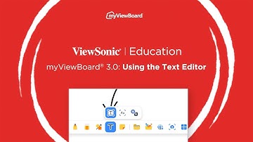 myViewBoard 3.0: Using the Text Editor