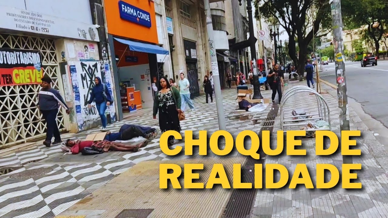 O Centro de São Paulo que Ninguém Mostra: Luxo e Miséria na Mesma Rua