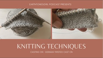 EarthtonesGirl: Knitting Techniques: Casting On: German Twisted Cast On