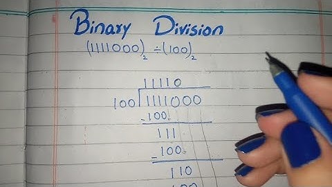 Binary Division Questions, How To Do Binary Division in Urdu