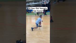 8 Years Old With Game!! #elite #courtside #basketball