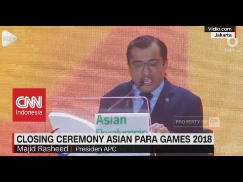 Closing Ceremony Asian Para Games 2018