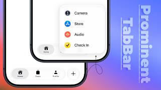 Prominent Action Custom Tab Bar | SwiftUI | iOS 27 | Xcode 27