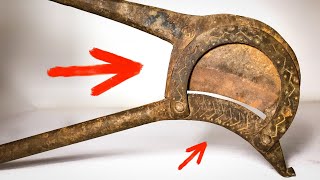 Rusty Antique Iron Betel Nut Cutter  Restoration