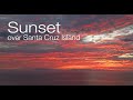 Sunset on Ventura Harbor, Santa Cruz island