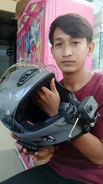 Pasang kamera di helm full face #akasov50x #njszx1r