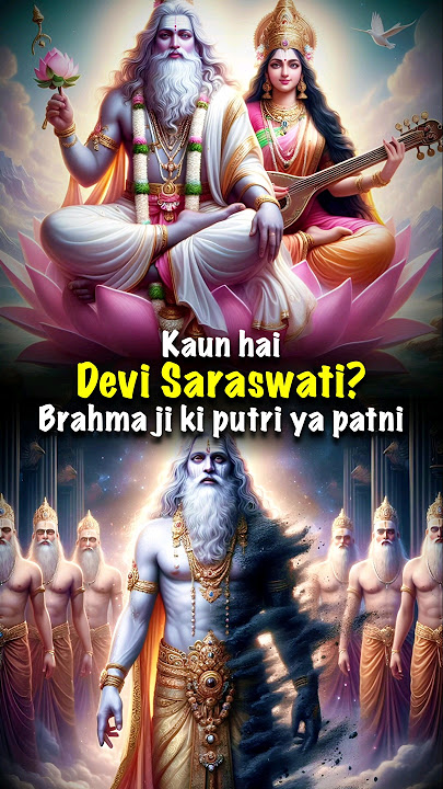 True relationship of Brahma and Devi Saraswati |#hindu #brahma #saraswati
