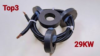 Top 5 Free Energy Generator Powerful Electricity 29Kw 240Volt With Coper Wire Use Magnet Power Idea