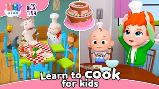 Learn to COOK for kids! 🍰 Discover yummy dishes and desserts! | HeyKids and Hello Tiny | Animaj Kids