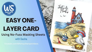 Easy One-Layer Card Using NoFuss Masking Sheets