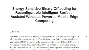 Energy Sensitive Binary Offloading for Reconfigurable Intelligent Surface Assisted Wireless Powered