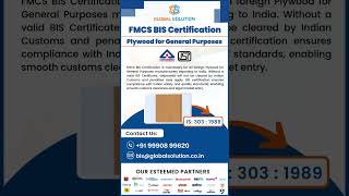 FMCS BIS Certification for Plywood for General Purposes | IS 303:1989