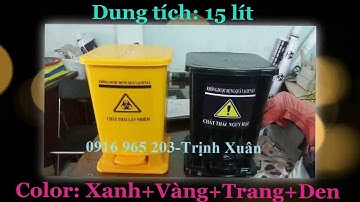 Thùng đựng chất thải lây nhiễm, Thùng rác màu vàng y tế, Chất thải nguy hại
