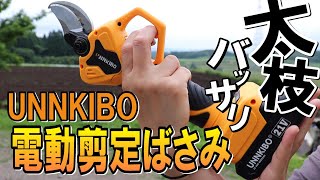 UNNKIBO電動剪定ばさみ｜重いけどパワーと速さが丁度いいぞ！