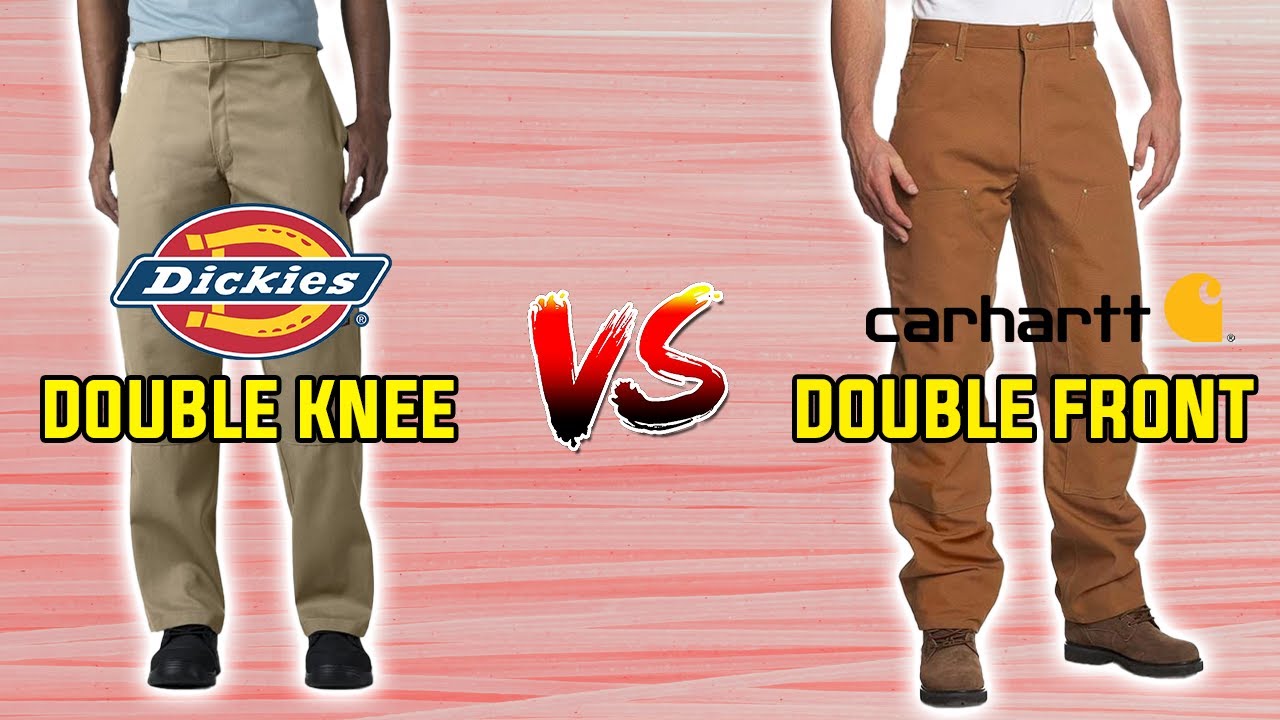 Dickies Double Knee VS Carhartt Double Front In 15 Seconds 🤯 - YouTube
