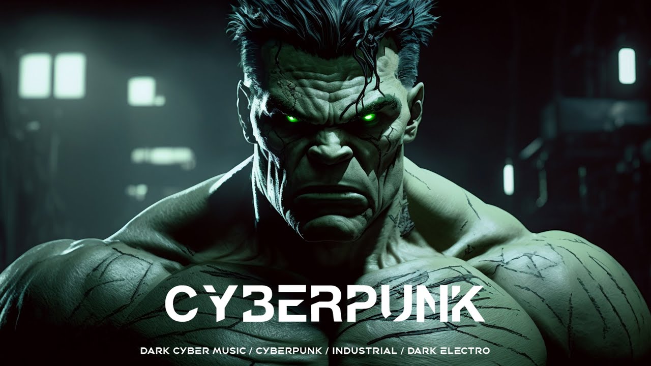 1 HOUR  HULK SMASH  Cyberpunk Music  EBM  Dark Electro Mix  Dark Industrial  Dark Techno