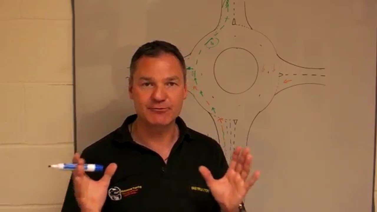 Learn to Ride A Motorcycle Properly - How to turn right safely and correctly at a Roundabout