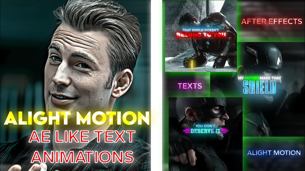 Alight Motion Trending Ae like text Animation Pack || Free Preset ...