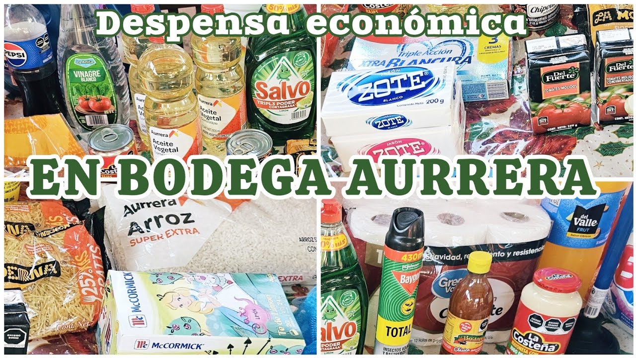 DESPENSA ECONÓMICA EN BODEGA AURRERA✅️ CUANTO PAGAMOS?