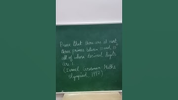 Israel Grosman Maths Olympiad, 1997 Hint: Think about divisibility by 2 and 3.