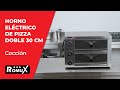 Vídeo: Horno de Pizza Industrial Compacto Eléctrico Doble 1+1 Pizza de 30 cm ®Romux