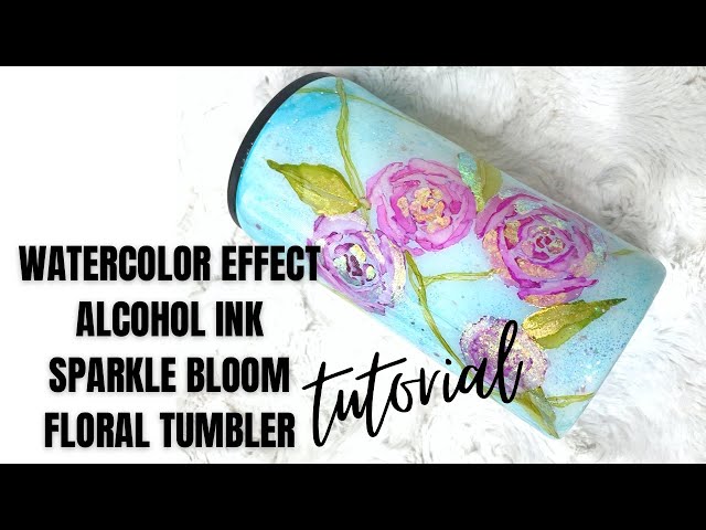 WATERCOLOR DAISY TUMBLER TUTORIAL 