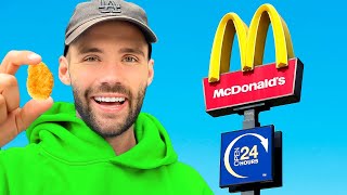 LIVING ON CHICKEN NUGGETS FOR 24 HOURS (McDonalds, KFC, Popeyes & MORE)