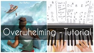 Overwhelming - Jon Bellion - Piano Tutorial