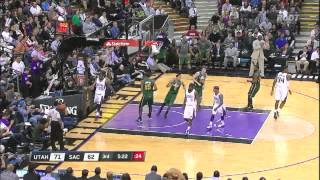 Derrick Favors Goes Beast Mode Against Kings