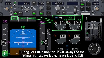 B737NG 2. Climb in Level change. How does it work?