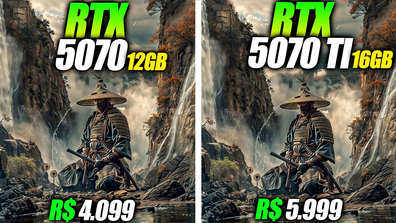 ABSURDO! RTX 5070 vs RTX 5070 TI TESTES EM 13 JOGOS - ESSES 12GB DE VRAM NA 5070 ENGANOU TODO MUNDO!