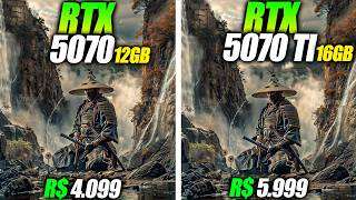 ABSURDO! RTX 5070 vs RTX 5070 TI TESTES EM 13 JOGOS - ESSES 12GB DE VRAM NA 5070 ENGANOU TODO MUNDO!