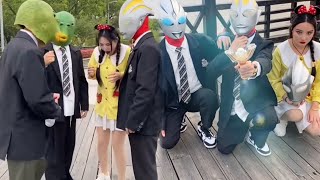 Ultraman dance Zero Ginga Tiktok tik tok Z 奧特曼兄弟的精彩舞蹈系列 奥特曼兄弟之间的战争  （黄鸭妹妹和奥特曼们搞笑瞬间） 2022 #shorts 933