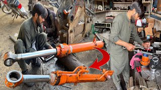 How To Repair Leak Hydraulic Cylinder | Leak Hydraulic Cylinder Restoration Process