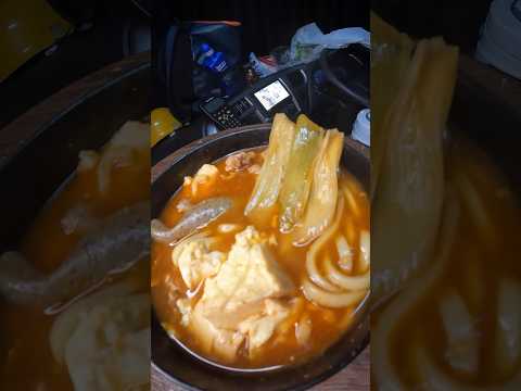 【Truck  Cooking】Stewed udon! Spicy and delicious!【asmr】#shorts